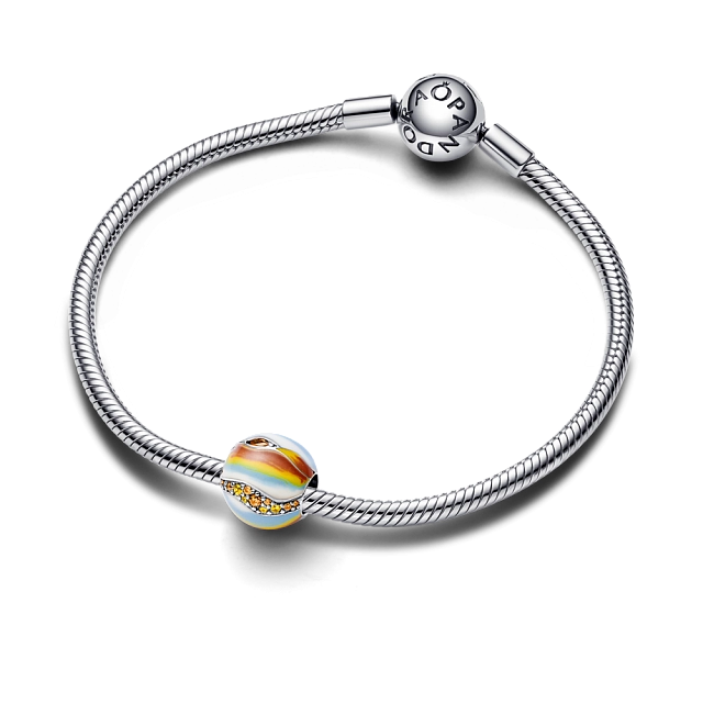 792432C01 Серебряная бусина, несколько камней