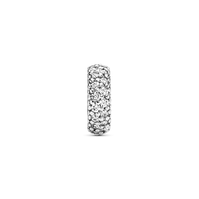 791359CZ Серебряная бусина, куб. оксид циркония - фото №3 791359CZ Серебряная бусина, куб. оксид циркония