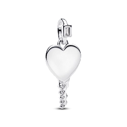 394353C01 Подвеска «Ключ-сердце» для гравировки