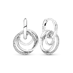 291156C01 Серьги-кольца «Семья» 