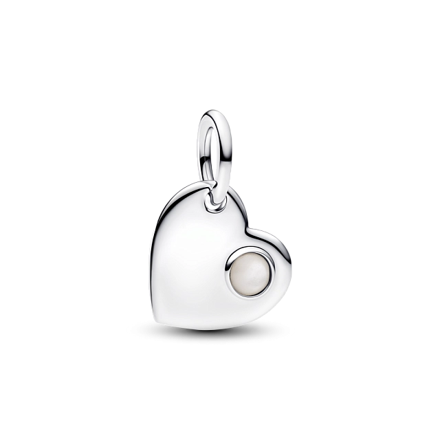794295C06 Серебряная бусина, искусственный перламутр