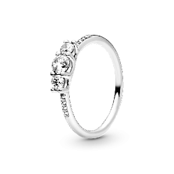196242CZ Кольцо «Тройное сияние» 
