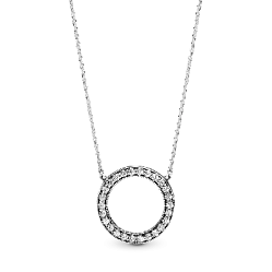 590514CZ Колье «Сияющий круг»