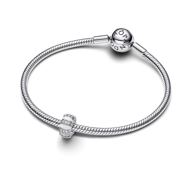 793785C01 Серебряная бусина, куб. оксид циркония