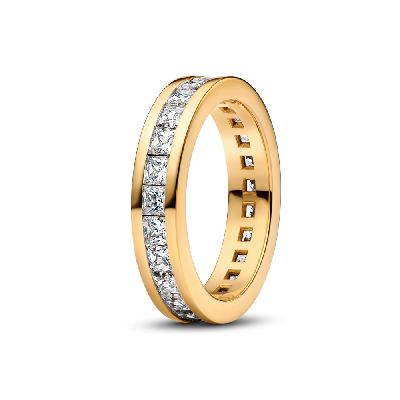 163797C01-56 Кольцо с позолотой, куб. оксид циркония