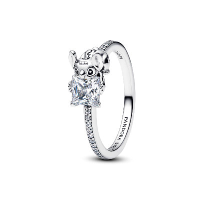 193740C01-60 Серебряное кольцо, куб. оксид циркония