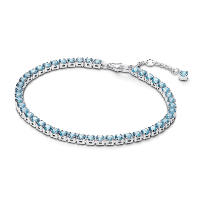 591469C03-18 Серебряный браслет, кристалл