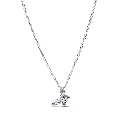394266C01-45 Серебряное колье, куб. оксид циркония