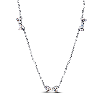 394231C01-40 Серебряное колье, куб. оксид циркония