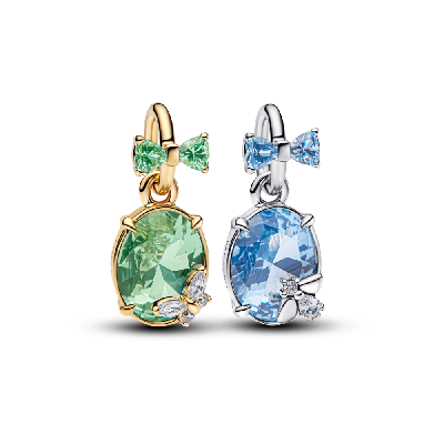 764400C01 Серебряная бусина, несколько камней