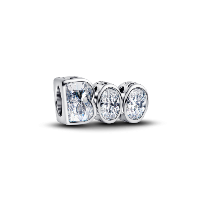 794060C01 Серебряная бусина, куб. оксид циркония